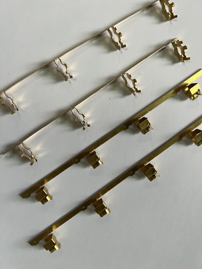 OEM professional sheet metal laser cutting service stamping parts spring brass copper clamp contact 1