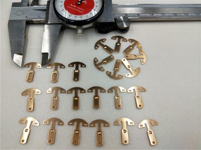 High Precision Punch Press Dies , Progressive Die Components Copper / Brass Alloy Terminal Pin Parts 0