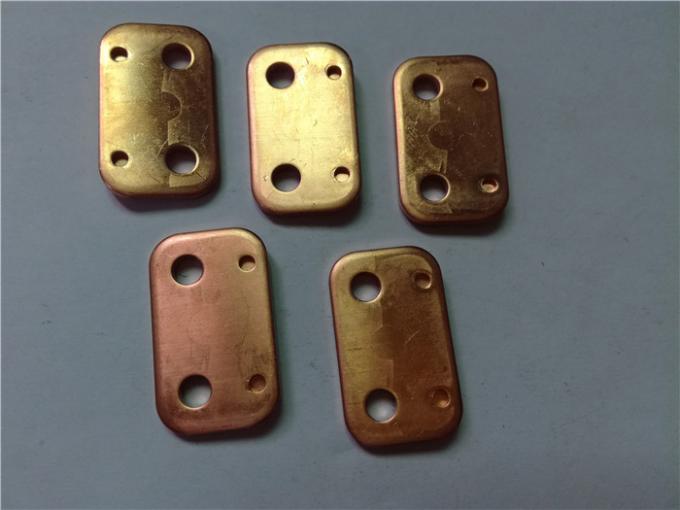 Pure Copper Tags Metal Stamping Parts , Blank Progressive Sheet Metal Dies  2