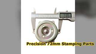 72mm Zinc Plated Round Stamping Parts Precision Metal