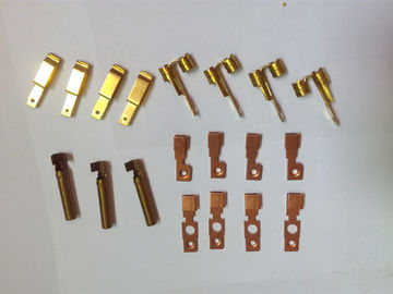 Brass Nickel Plating Progressive Metal Forming , Metal Stamping Parts Cable Connectors