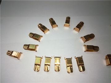 BeCu Brass Stamping Parts One Row Cavity For Wall Switch Plugs / Sockets